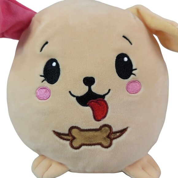 Pikmi Pops Dog Plush Tan 7.5" Floppy Ears Embroid Round Soft Squishy Puppy 2017 - Picture 2 of 9
